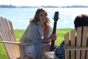 Tori Anderson and Kristopher Turner in You May Kiss the Bridesmaid (2021)