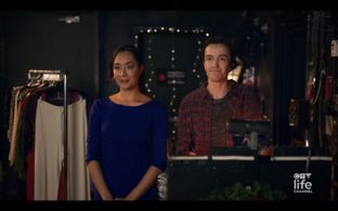 Tanisha Thammavongsa and Jonathan Neil Alexander in Twas The Night Before Christmas for Hallmark