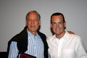 Richard Chamberlain and Mark Mahon at the Fort Lauderdale International Film Festival. Mark Mahon took Best Director for