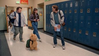 Seth MacFarlane, Ara Hollyday, Max Burkholder, and Liz Richman in Ted (2024)