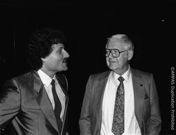 Robert Wise (president Academy of Motion Picture Arts & Sciences) and Arnold Leibovit premiere 
