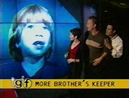 Justin Cooper, Bess Meyer, Sean O'Bryan, and William Ragsdale in Brother's Keeper (1998)