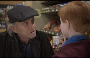 Still photo of Gracen and Michael Douglas in The Kominsky Method