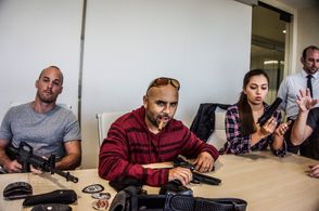 Mike Shimler, Damion Scandrick, Scott M. Schewe, and Cheyenne Rae Hernandez