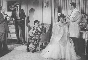 Judy Canova, Hobart Cavanaugh, Nelson Leigh, Minerva Urecal, and Matt Willis in Louisiana Hayride (1944)