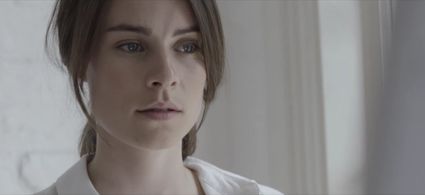 Freyja Benjamin in the short film 'Clarity' for Armani