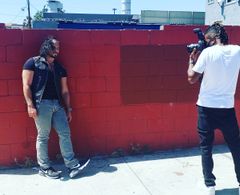 Sidow Sobrino during a production photo session