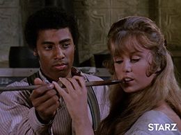 Jill Townsend and James A. Watson Jr. in The Virginian (1962)