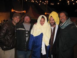 on set with Danny Pino, Adam Glass, Sharni Vinson, Joshua DesRoches, Chris Fisher