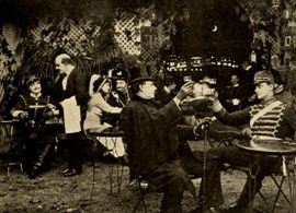 Walter Edwin and Charles Ogle in The Non-Commissioned Officer (1912)