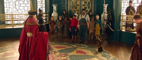 Henning Baum, Kao Chenmin, Leighanne Esperanzate, Solomon Gordon, and Eden Gough in Jim Button and Luke the Engine Drive