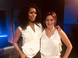 Francesca and Tasha Smith at TSAW acting intensive Harlem, NY