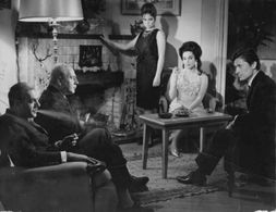 Cüneyt Arkin, Belgin Doruk, Turgut Özatay, and Leyla Sayar in Love and Grudge (1964)