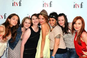 Elves on the red carpet. Melanie Merkosky, Shannon Nelson, Stephanie Thorpe, Shanrah Wakefield, Traycee King, Casey McKi