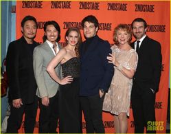 Opening Night for 'Cardinal' with cast: Adam Pally, Anna Chlumsky, Eugene Young, Becky Ann Baker, Alex Hurt, and Stephen