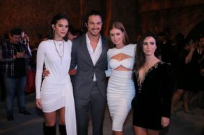 Bruna Marquezine, Marina Ruy Barbosa, Rômulo Estrela, and Tatá Werneck at an event for God Save the King (2018)