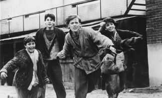 Ian Michael Giatti, Christine Harnos, Marc Price, and Ned Vaughn in The Rescue (1988)