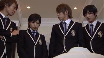 Yûsuke Yamamoto, Shunsuke Daitô, and Haruna Kawaguchi in Ouran High School Host Club (2011)