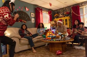 Faith Bryant, Martha Millan, Sebastien LaSalle, Ivan Shaw, and Sean Lew in The Cleaning Lady (2022)