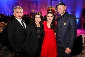 Sequoia Schmidt and nominee Paul Marchand attend the fifth night of the 75th Emmy Awards nominee receptions hosted by th