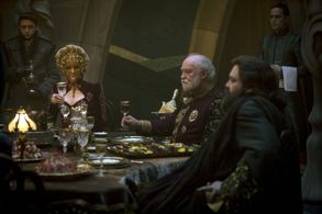 Vincent D'Onofrio, David Calder, Gerran Howell, and Stefanie Martini in Emerald City (2016)