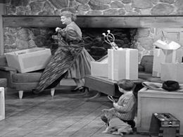 Lucille Ball and Richard Keith in I Love Lucy (1951)