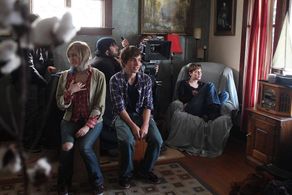 BTS on set of the film Birds of Neptune