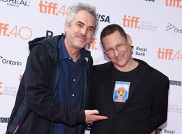 Alfonso Cuarón and Avi Lewis at an event for This Changes Everything (2015)