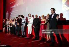 LOS ANGELES, CALIFORNIA - NOVEMBER 14: (L-R) Nell Verlaque, Gabriel Davenport, Jalen Thomas Brooks, Shailyn Griffin, Ama