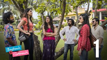 Madhurima Ghosh, Adrija Roy, Ujan Chatterjee, Riddhi Sen, Rwitobroto Mukherjee, and Ishaa Saha in Boyfriends & Girlfrien