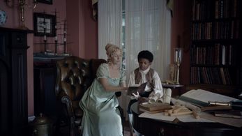 Penelope Ann Miller and Tony Espinosa in The Birth of a Nation (2016)