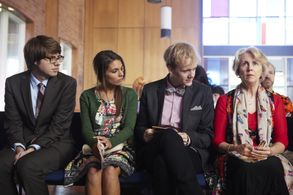 Debra Lawrance, Caitlin Stasey, Josh Thomas, and Thomas Ward in Please Like Me (2013)