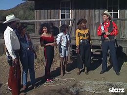 Marla Gibbs, Regina King, Alaina Reed-Hall, Jackée Harry, Rick Hurst, and Hal Williams in 227 (1985)