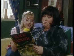Emma Chambers and Dawn French in The Vicar of Dibley (1994)