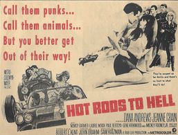 Paul Bertoya, Jeffrey Byron, Gene Kirkwood, and Laurie Mock in Hot Rods to Hell (1966)