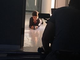 On set of Star Wars BB-8 Droid Robot Commercial