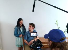 Filming the short film, Sweet Dreams