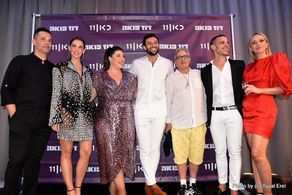 Meir Suissa, Zacharie Fakiel, Mali Levi, Adel Djemai, and Shani Klein at an event for Douze Points (2019)