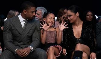 Michael B. Jordan, Mila Davis-Kent, and Tessa Thompson in Creed III (2023)