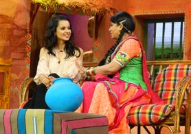 Upasana Singh and Kangana Ranaut in Comedy Nights with Kapil (2013)