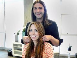 Erin Gibson creator of Gay of Thrones with its star, Jonathan Van Ness.