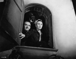 Hugh Burden, Eric Portman, and Googie Withers in One of Our Aircraft Is Missing (1942)