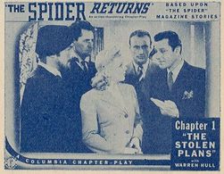 Mary Ainslee, Kenne Duncan, Corbet Morris, Warren Hull, and Dave O'Brien in The Spider Returns (1941)