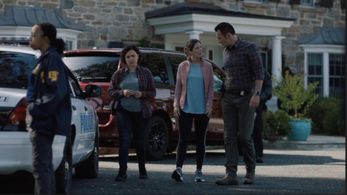 Keisha Castle-Hughes, Julian McMahon and Lizzy Plimpton in FBI:Most Wanted