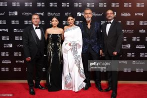 May Elghety attending the world premier of her film 