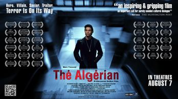 Theatrical key art for D.C. Premier of THE ALGERIAN, Written & Directed by Giovanni Zelko
