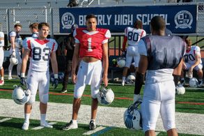 Cody Christian, Daniel Ezra, and Michael Evans Behling in All American (2018)