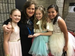GA Entertainment Gala with agent Barbara Garvey and fellow ECT actors Grace and Olivia Deamicis