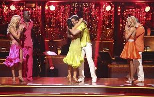 Katherine Jenkins, William Levy, Cheryl Burke, Donald Driver, Mark Ballas, and Peta Murgatroyd in Dancing with the Stars