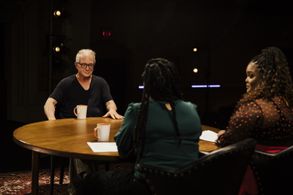 Still of Danielle Pinnock, LaNisa Renee Frederick and Jeff Perry in Intermission with Hashtag Booked